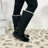 Monogram Quilted Boots